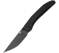 MKM DETONARIO - M390 NERO PVD bld - MANICO E CLIP IN ALLUMINIO ANODIZZATO NERO, LINER LOCK IN ACCIAI