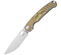 MKM ECLIPSE - MAGNACUT SATIN bld - Ti FRAME, ULTEM OVERLAY Linerlock MK EL-USW