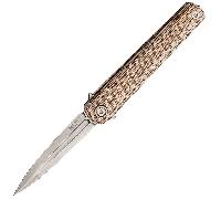 MKM FLAME LIGHT Telaio in titanio e manico in Micarta naturale BÖHLER M390 - PUGNALE MK FL02L-NC