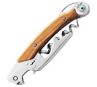 MKM OMNIA - CAVATAPPI, SPIRALE IN ACCIAIO INOX E SISTEMA A DOPPIA LEVA DLS con APRIBOTTIGLIE MK OM-W