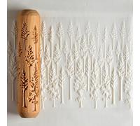 MKM Pottery Tools Rulli a mano grandi in legno per argilla (BHR-150 Evergreen Forest)