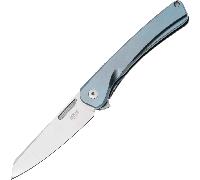 MKM Roar CPM S30V Satin, Blue Titanium handle, nylon pouch MK RO-TBL