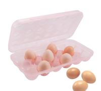 MKNZOME 18 Griglia Porta Uova da Frigo, Portauova Frigorifero Plastica Trasparente Contenitore Uova per Cucina di Casa, Frigorifero,Feste, Campeggio, Picnic, Escursionismo, Viaggi