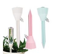 MKNZOME - 3 picchetti per irrigazione automatica delle piante, sistema di irrigazione automatica per piante, per piante da giardino, interni ed esterni