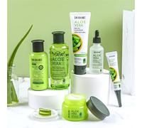 MKNZOME Aloe Vera Set Skincare Viso Completo, 6 Pezzi Prodotti Skincare Viso Set Regalo Donna Travel Essentials con Crema Aloe Vera, Toner, Siero, Regalo per Donne, Fidanzata, Mamma, Uomo