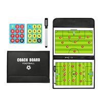 MKNZOME Cartella Tattica per Allenatore di Calcio, Portatile Lavagna Magnetica Calcio Attrezzatura da Allenamento, Lavagna riscrivibile- Coach Board per Organizzazione Giocatori Tattiche e Strategie