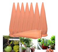 MKNZOME Irrigazione a Goccia, 8 Pezzi Irrigazione Automatica Vacanza Piante Kit, Terracotta, Stake-based, Drip, Irrigazione Automatica per Vacanze