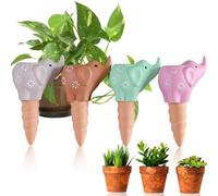 MKNZOME Irrigazione a Goccia per Vasi, 4 Pezzi Irrigazione Automatica Vacanza Piante Irrigazione Kit Irrigazione Giardino per Piante Fiori da Interno ed Esterno
