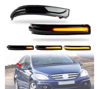 MKptopia 2 indicatori di direzione dinamici, luce di specchio, lampada di ripetizione laterale, accessori per Compatibile con Be-nz A B Classe W169 2008-2012, W245 2008-2011