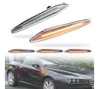 MKptopia 2 luci LED di segnalazione laterale dinamica, luci freccia, compatibili con 159/159 Sport-wagon/Boe-ra/Spi-der typ 939-bianco cristallo