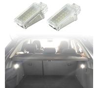 MKptopia 2 luci LED per porta di cortesia per vano piedi, per bagagliaio, Compatibile con Au-di A3 8P A4 B6 B8 A5 A6 C5 A8 Q5 Q7 TT, compatibile con VW GTi/Golf EOS Be-etle