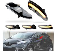 MKptopia 2 pezzi Compatibile con Re-nault Ca-ptur Ka-ptur 13 - 16 C-lio IV MK4 13 - 18 Zoe luce di segnale dinamica LED specchio indicatore sequenziale lampada lampeggiante