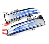 MKptopia 2 pezzi Indicatore di direzione per specchietto retrovisore, a LED, Compatibile con Be-nz C/E/S/Cla/Gla/Cls Classe W176 W204 W246 C216 C117 C218, colore: blu e giallo