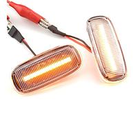 MKptopia 2 pezzi indicatori di direzione a LED dinamici, indicatori di direzione, luci di segnalazione laterali Compatibile con Au-di A3 S3 A8 D2 TT 8N-Bianco