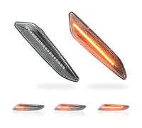 MKptopia 2 pezzi luce indicatore laterale LED dinamica segnale di rotazione Compatibile con 147 156 Fi-at Eg-ea Ti-po 356 Lan-cia D-elta Yps-ilon Vet-ro Bianco