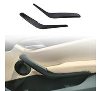 MKptopia 2 x maniglie interne auto ABS sinistra e destra pannello interno copertura per bracciolo compatibile con B-MW X1 E84 2010-2016-nero