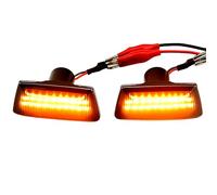 MKptopia LED dinamico luce di svolta laterale indicatore di parafango intermittente sequenziale Compatibile con O-pel Ast-ra H MK5 Za-fira B MK2 Cor-sa D MK4-Nero(Versione aggiornata)