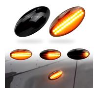 MKptopia Led dinamico luce di svolta laterale indicatore di parafango lampeggiante sequenziale Su-zuki Grand Vita-ra JT 2005-2012-nero(Versione aggiornata)
