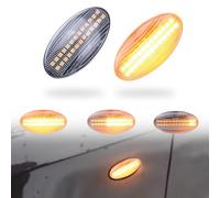 MKptopia Led dinamico luce di svolta laterale indicatore di parafango lampeggiante sequenziale Su-zuki Grand Vita-ra JT 2005-2012-Bianco cristallo(Versione aggiornata)