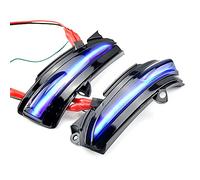 MKptopia LED segnale di rotazione dinamica specchio laterale lampeggiante luce sequenziale compatibile con Fo-rd Fu-sion 2014-2018 Compatibile con Mon-deo 4th MK5 2014-2019-blu e giallo