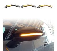 MKptopia Luce di segnale di rotazione dinamica Luce di posizione laterale Specchietto retrovisore Indicatore lampeggiante Compatibile con VW GOLF Golf 8 GTI R GTE GTD MK8