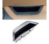 MKptopia RHD Nuova porta interna dell'automobile bracciolo Pannello Copertura Maniglia Scatola di Immagazzinaggio Bracciolo Telaio Compatibile con B-MW X3 X4 F25 F26 2011-2017-Fibra di carbonio