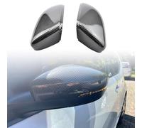 MKptopia Side Wing Specchietto retrovisore Copertura Trim Tappi di ricambio compatibile con VW GOLF 6 VI MK6 GTI R line R20 Tou-ran-Fibra di carbonio