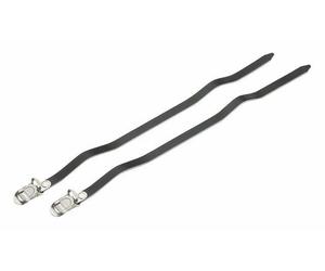 MKS Cinghie Per Punta In Pelle 420mm Lunghe Nero