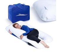 MKS Cuscino confortevole, originale, ergonomico, rinfrescante, cuscino per il corpo, cuscino per chi dorme sul fianco, per un sonno migliore, 100 x 150 cm (cotone (standard)