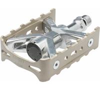 MKS ESPRIT Mountain Pedali 9/16 Punta Clip Compatibile Lega Argento