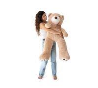 MKS Orsacchiotto gigante XXL, 130 cm, grande orsacchiotto di peluche - originale orsacchiotto marrone (130 cm) (VAR_TED)
