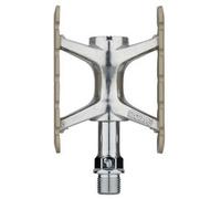 MKS Coppia pedali promenade vintage retro colore titanio (Pedali Piani) / Pair pedals promenade vintage retro titanium colour (Plans pedals )