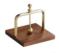 MKTOLHUS Portatovaglioli per tavolo da pranzo (oro) | Moderno supporto base in metallo e legno, elegante accessorio decorativo per la cucina per casa e ristorante