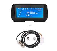 MKVAXR 12000 RPM 6 Marce Universale Moto Strumento LCD Digitale Tachimetro Contachilometri 2 4 Cilindri Contagiri Velocità Regolabile Tachimetro per motocicletta(With sensor1)