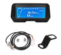 MKVAXR 12000 RPM 6 Marce Universale Moto Strumento LCD Digitale Tachimetro Contachilometri 2 4 Cilindri Contagiri Velocità Regolabile Tachimetro per motocicletta(With bracket)