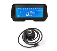 MKVAXR 12000 RPM 6 Marce Universale Moto Strumento LCD Digitale Tachimetro Contachilometri 2 4 Cilindri Contagiri Velocità Regolabile Tachimetro per motocicletta(With sensor2)