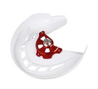 MKVAXR 15mm Hub X-Brake Disco freno anteriore Rotore Protezione Copertura Protezione Motocross Off Road for CR CRF CR125 2004-2005 CR250 CRF250L 2004-2015 Protezione per disco freno moto(White)