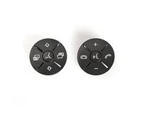 MKVAXR 1648700558 Copri pulsante manopola di controllo chiave volante multifunzione for auto, for Mercedes, for Benz, W164 W251 ML GL Classe R Interruttore al volante(BLACK BLACK)