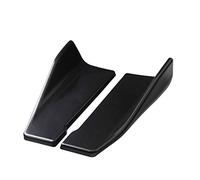 MKVAXR 2PCS Universale Auto Paraurti Spoiler Labbro Posteriore Angolo Splitter Winglet Ali Auto Anti-crash Modificato Car Body Gonna Lato Oc11 Spoiler per auto(35cm bright black)