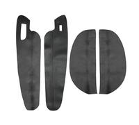 MKVAXR 4 pezzi, for VW, for Golf, for 7 VII MK7 2014 2015 2016 2017 2018 Solo 2/3 porte Car Interior Door Bracciolo Pannello Rivestimento in pelle microfibra Trim Pannello porta interno auto(Schwarz)