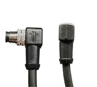 MKVAXR 5 pezzi da 5 m, for cavo sensore M8, 3 4 pin maschio femmina Connettore del cavo del sensore per apparecchiature(4p M8 L Pur Male 5m X 5pcs)