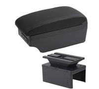 MKVAXR Accessori auto, for Hyundai, I20 2021 2022 Scatola bracciolo auto Parti interne Scatola portaoggetti console centrale con USB Bracciolo per auto(BLACK C2 Black Line 7usb)