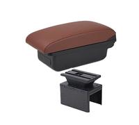 MKVAXR Accessori auto, for Hyundai, I20 2021 2022 Scatola bracciolo auto Parti interne Scatola portaoggetti console centrale con USB Bracciolo per auto(BLACK A6 Brown No Usb)