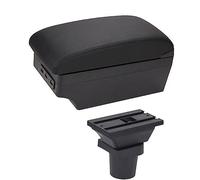 MKVAXR Accessori for auto, for Toyota, for scatola bracciolo for auto Aqua Scatola portaoggetti for console centrale auto Accessorio for bracciolo USB Bracciolo per auto(BLACK E1 Black Line)
