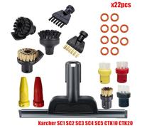 MKVAXR Accessori Spazzola ugello in nylon for SC1 SC2 SC3 SC4 SC5 SC7 CTK10 CTK20 Parti di ricambio for aspirapolvere a vapore portatile Ricambi per pulitori a vapore(Set15)