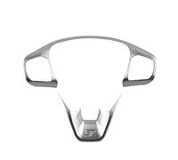MKVAXR Adesivi for finiture coprivolante interni auto, for Ford, for Focus St 2019 2020, accessori modanature for auto Adesivo per volante(ABS chrome Silver)