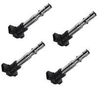 MKVAXR Bobina di accensione 4/6 pezzi Uf411t 06a905115a Bobine, for VW, Bora, Golf, Passat, Phaeton, Touareg, 06a905115c Bobina di accensione(BLACK Rear right)