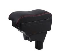 MKVAXR Box bracciolo bracciolo console centrale, for NISSAN, for March, for Micra, K13 MK4 IV Auto portaoggetti console centrale Bracciolo per auto(BLACK B2 3 USB)
