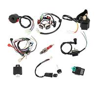 MKVAXR Cablaggio bobina di accensione Cablaggio quad Cablaggio motore elettrico Statore 110cc Cablaggio avviamento elettrico, for 50cc 70cc 90cc 110cc 125cc ATV Quad Dirt Bike Go Kart Parts Kit candel