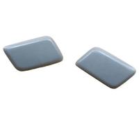 MKVAXR Car Styling Paraurti Pulizia dei fari Lavafari Ugello di spruzzo Tappo copertura Sinistra Destra, for Mitsubishi, for Outlander XL 2010-2013 Copertura ugello lavavetri(BLACK Silver)
